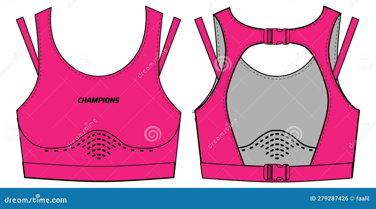 Women Sports Bra Vector Fashion  Sports fashion design, Sports