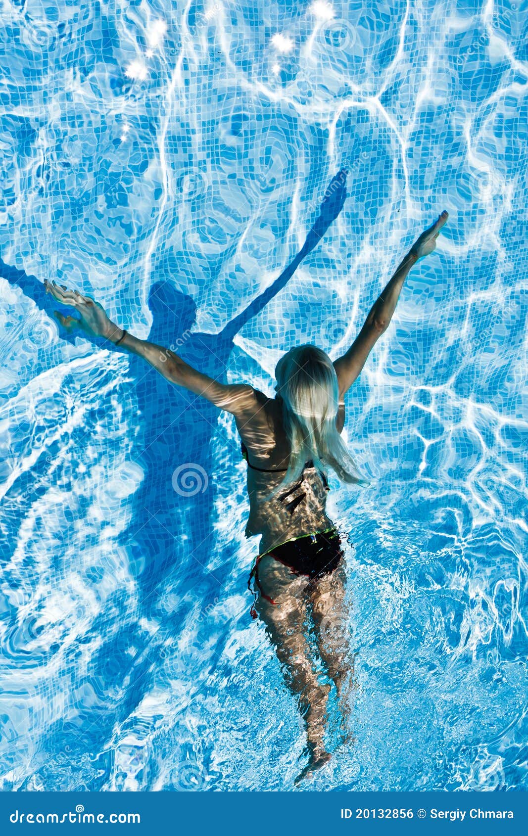 Women Swimming Underwater in Pool Stock Photo - Image of detail, cool:  20132856, image size:1067x1690
