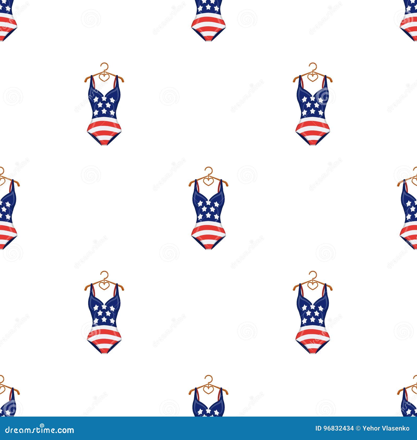 Women Swimsuit Closed with the Flag of America. Swimsuit for the ...