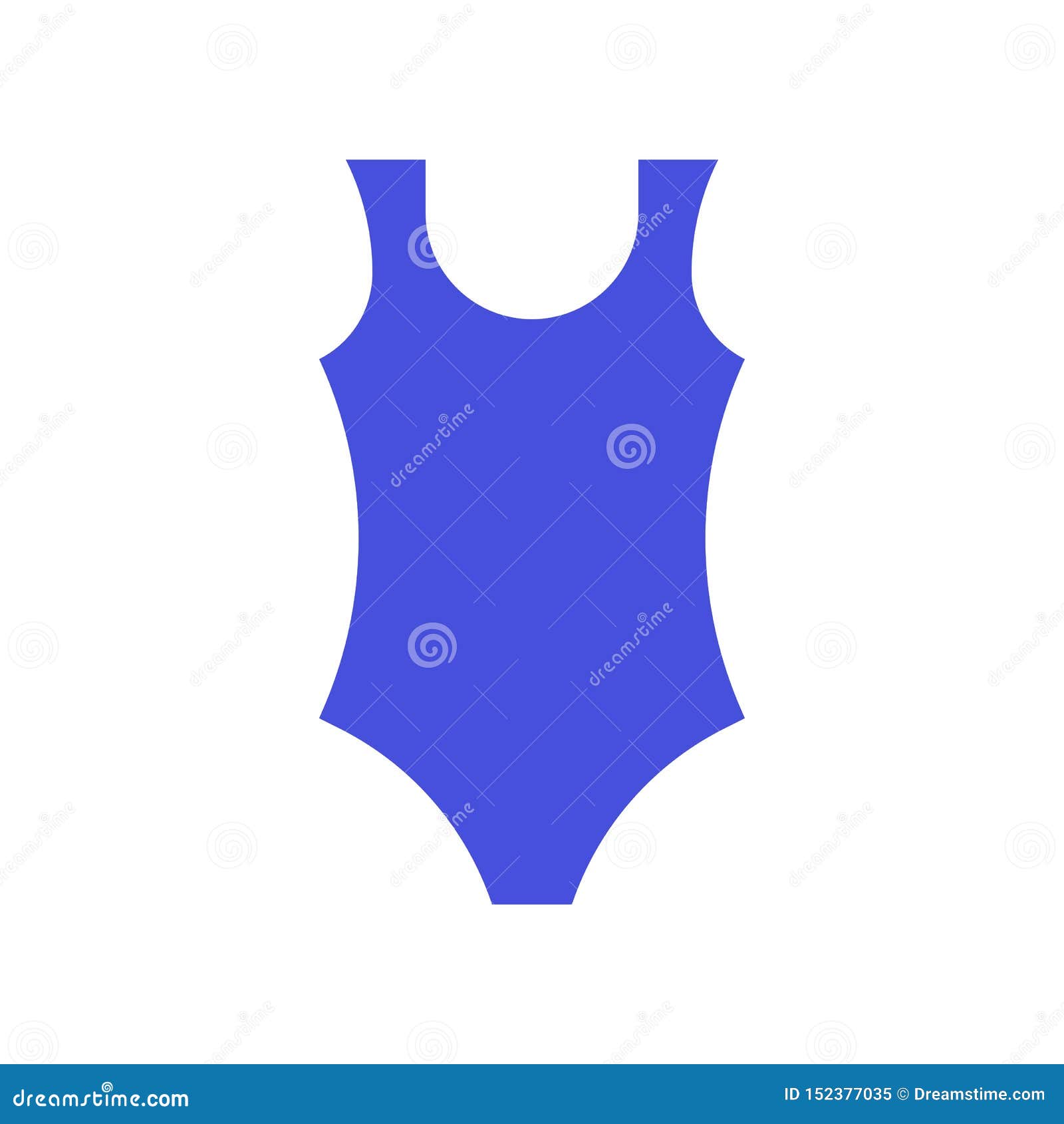 Women Swimsuit Vector Illustration, Flat Style Icon Stock Vector
