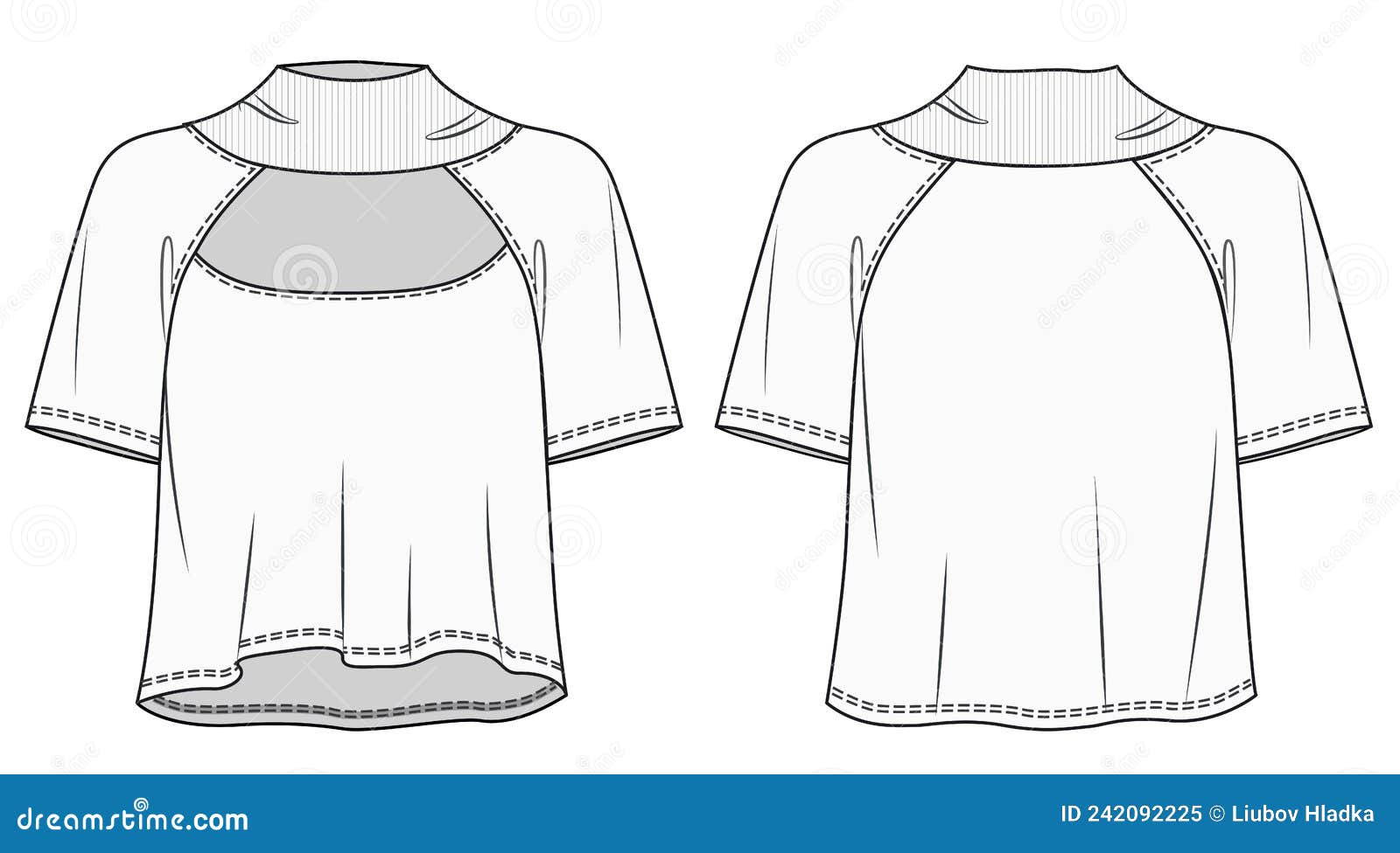 Flat Drawing Shirt  VecFashion