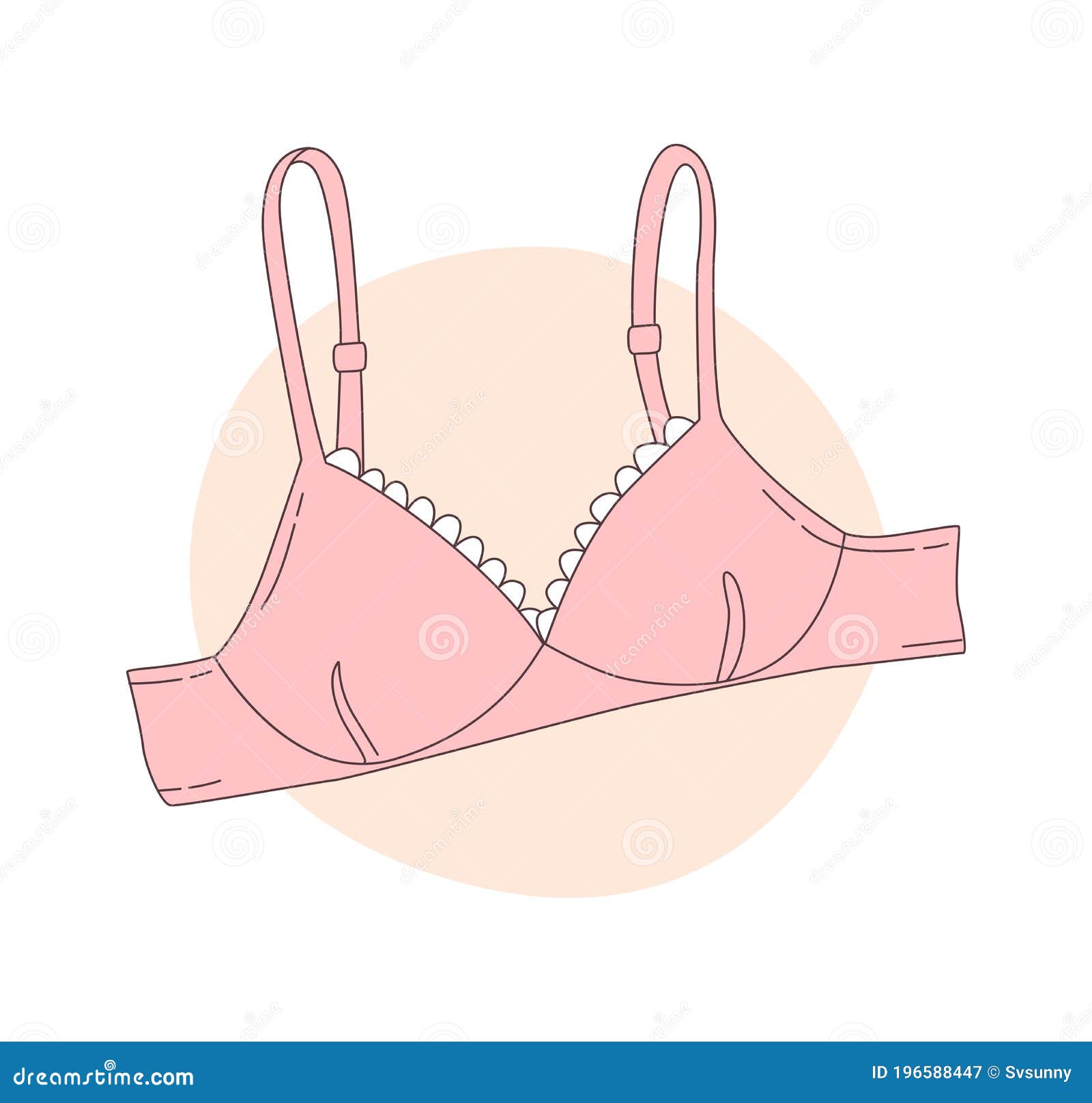 Women Underwear, Wearing a Bra, Lingerie, Brassiere Stock Vector -  Illustration of brassiere, clip: 196588447