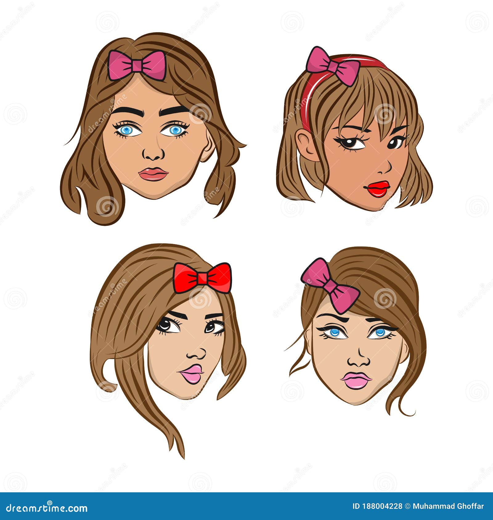 Beautiful Girl Cartoon Stock Photos and Images - 123RF