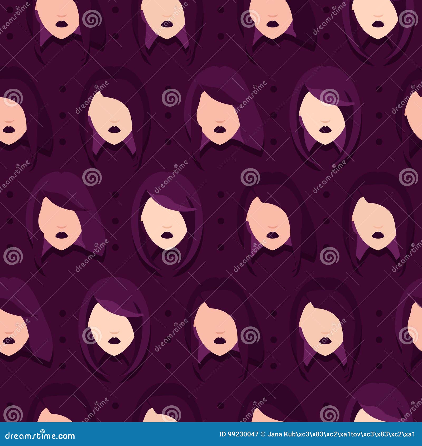 Women with Various Hairstyles Stock Vector Illustration of haircut