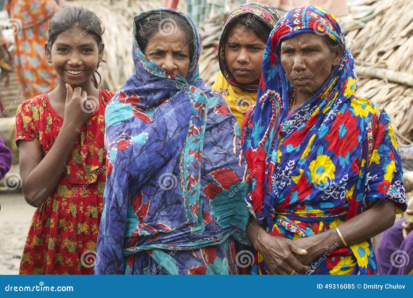 Women Wait for Their Men from Fishing in Mongla, Bangladesh. Editorial ...