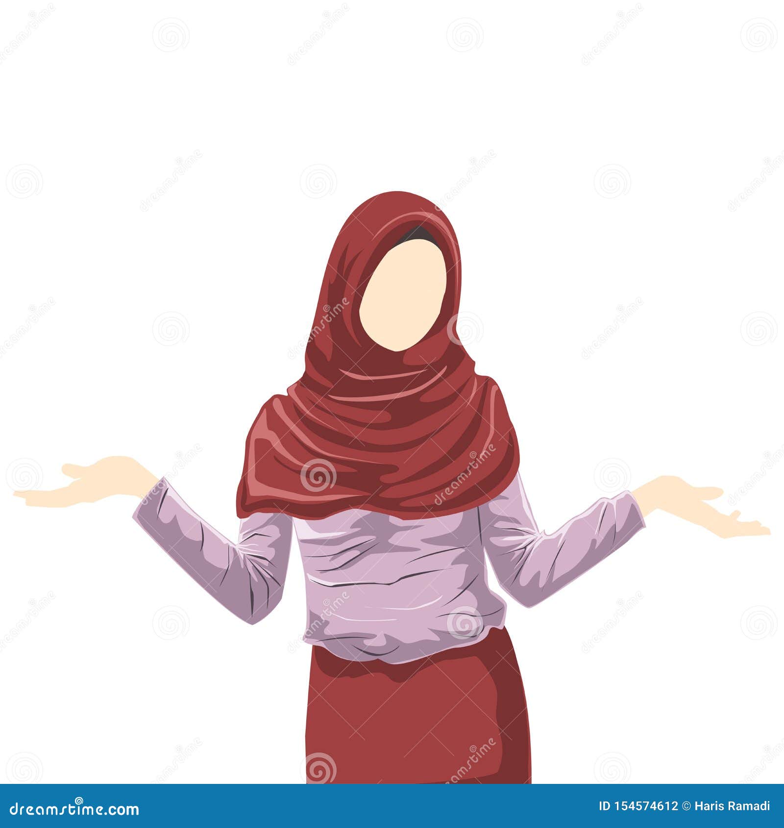 Hijab Cartoon Vector Art, Icons, and Graphics for Free Download