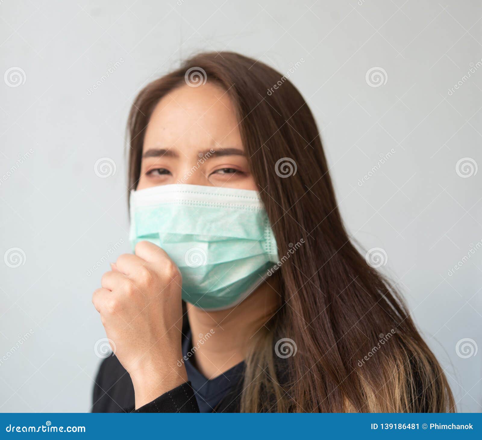 Women wearing dust masks stock image. Image of global - 139186481