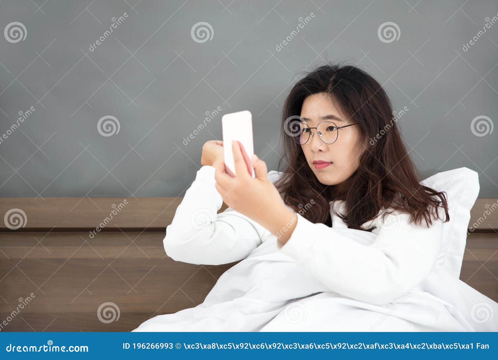 Women Who Wake Up in the Morning and Take Selfies Stock Image Image