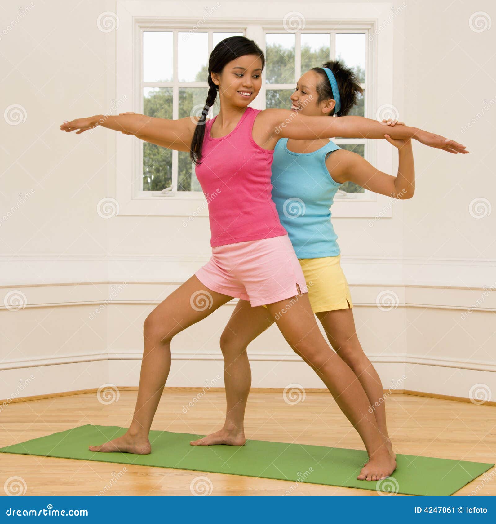 Women in yoga class stock image. Image of instruction 4247061