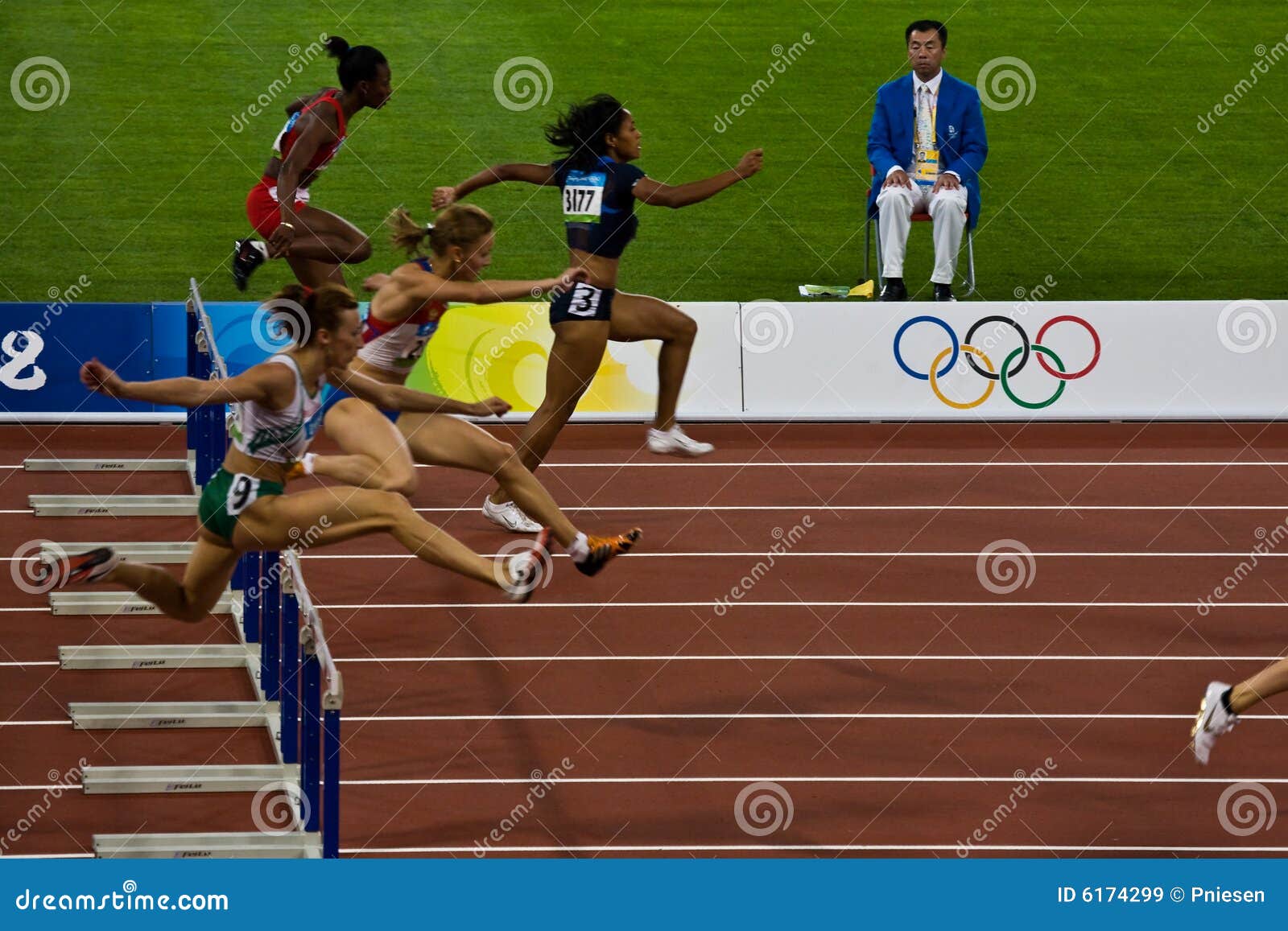 Womens 100M Olympic Hurdle Race Editorial Stock Image - Image: 6174299