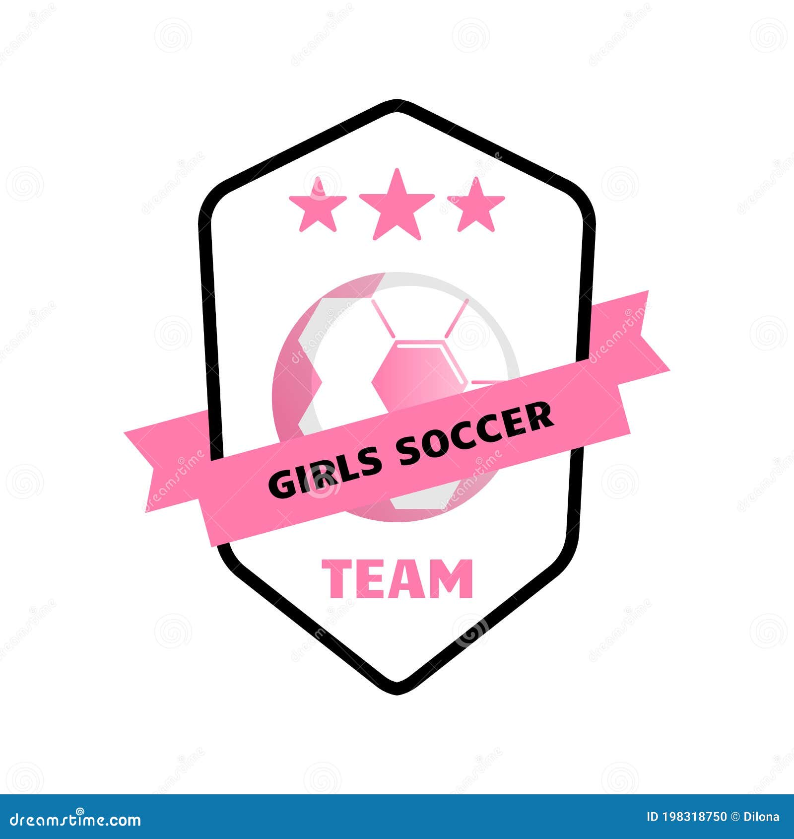Soccer Girl with Shield Design  Time de futebol feminino, Brasão de times,  Loja de futebol