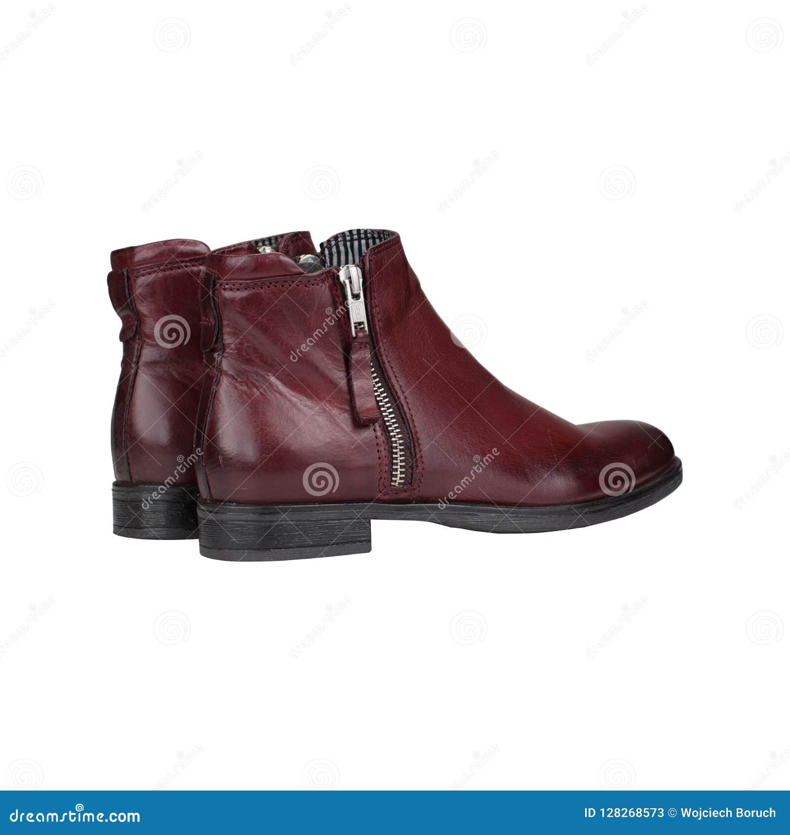 Womens leather shoes stock image. Image of maroon, pair - 128268573