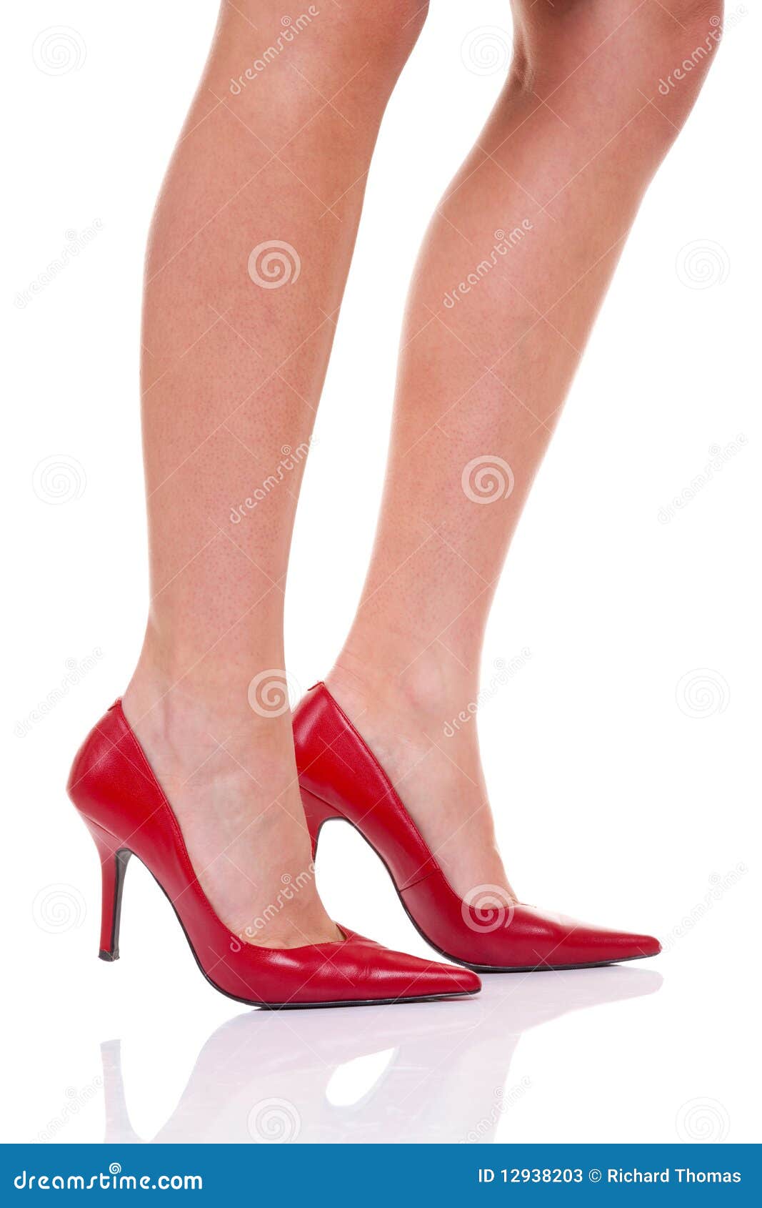 women's red high heel shoes