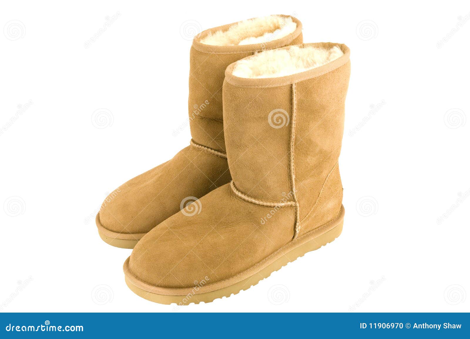 Womens Sheepskin boots stock photo. Image of sole, white - 11906970