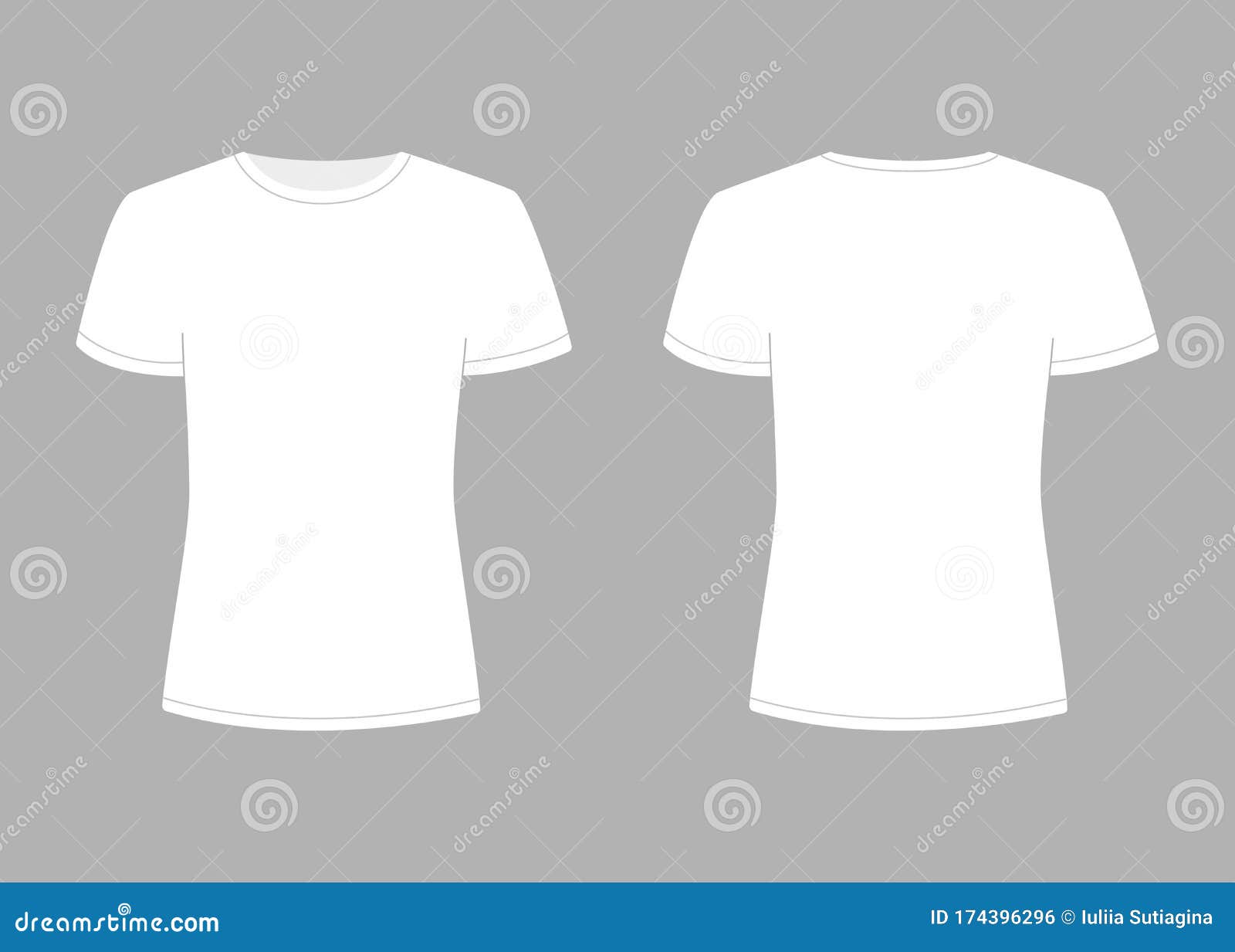 Download Womens White T-shirt With Short Sleeve. Shirt Mockup In ...