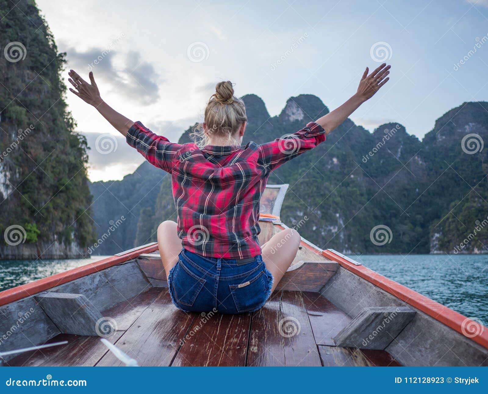 wonder travel woman exploring wild nature of khao sok national park