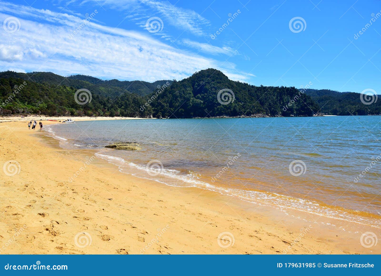 the wonderful anchorage bay, new zealand, south island, abel tasman national park