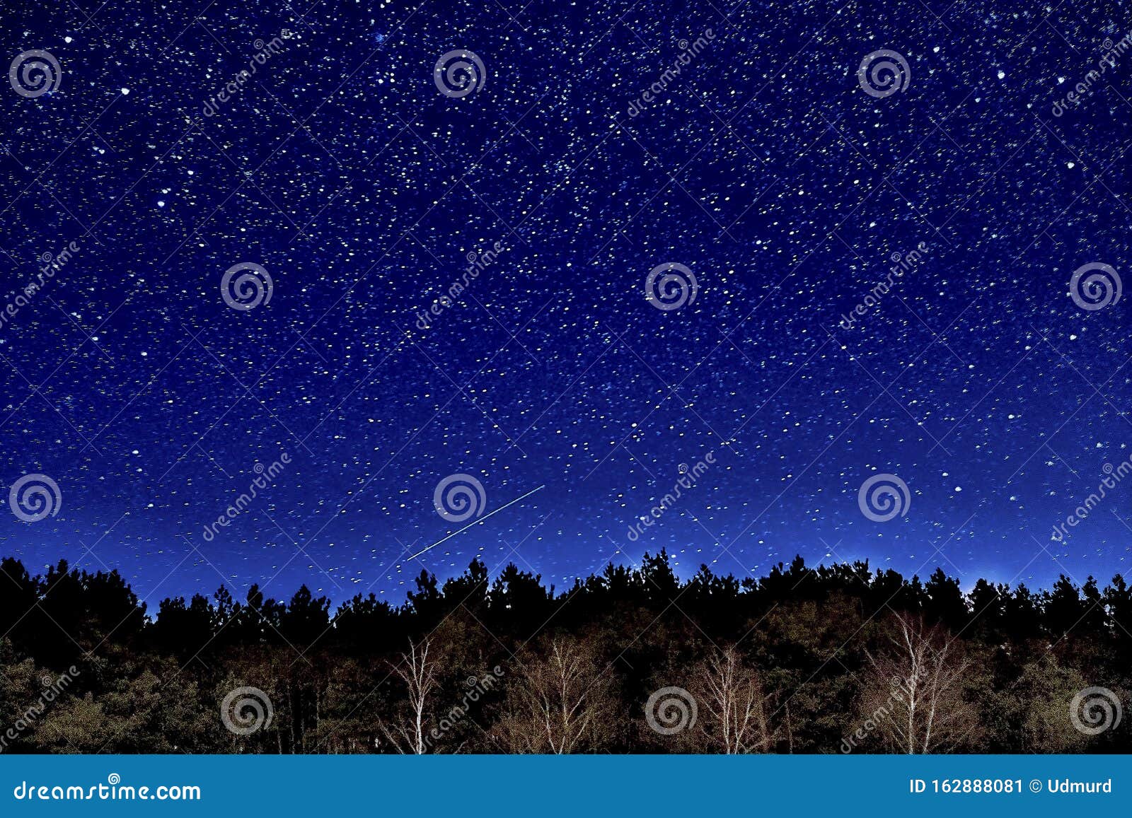 Wonderful Beautiful Night Sky Full of Stars with Milky Way Over ...