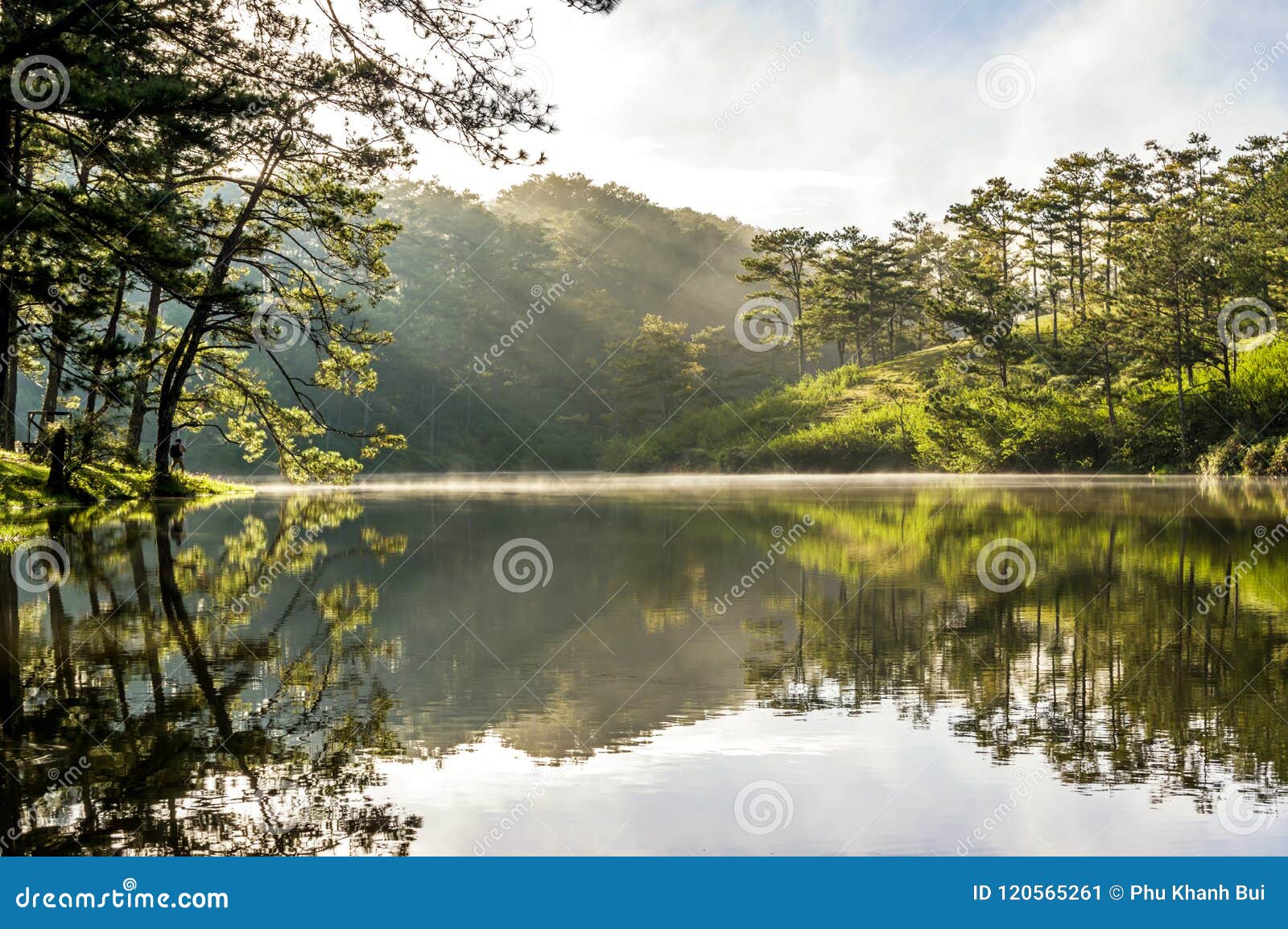 sunrise or dawn in lake at the morning part 2