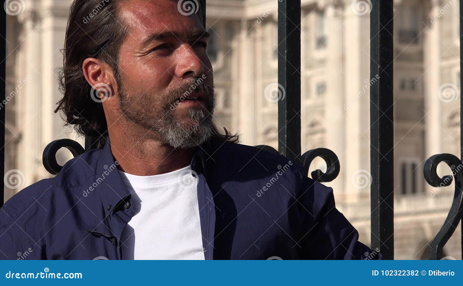 Wondering Handsome Spanish Male Stock Photo Image of spain, daydream