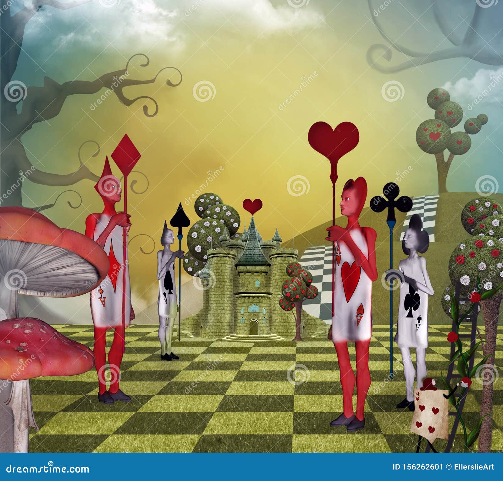 Alice In Wonderland Illustrations Queen