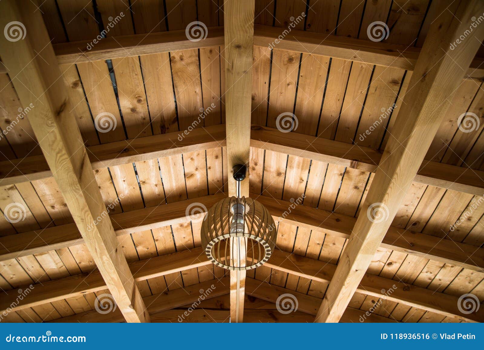 Wood Beam Ceiling Stock Photo Image Of Home Country