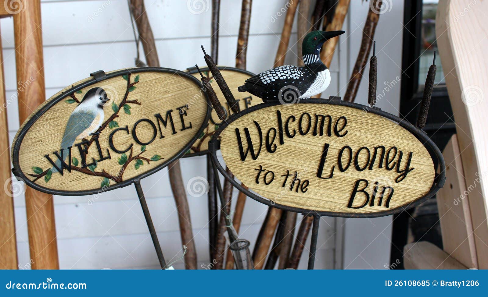 Wood carved signs stock image. Image of funny 26108685