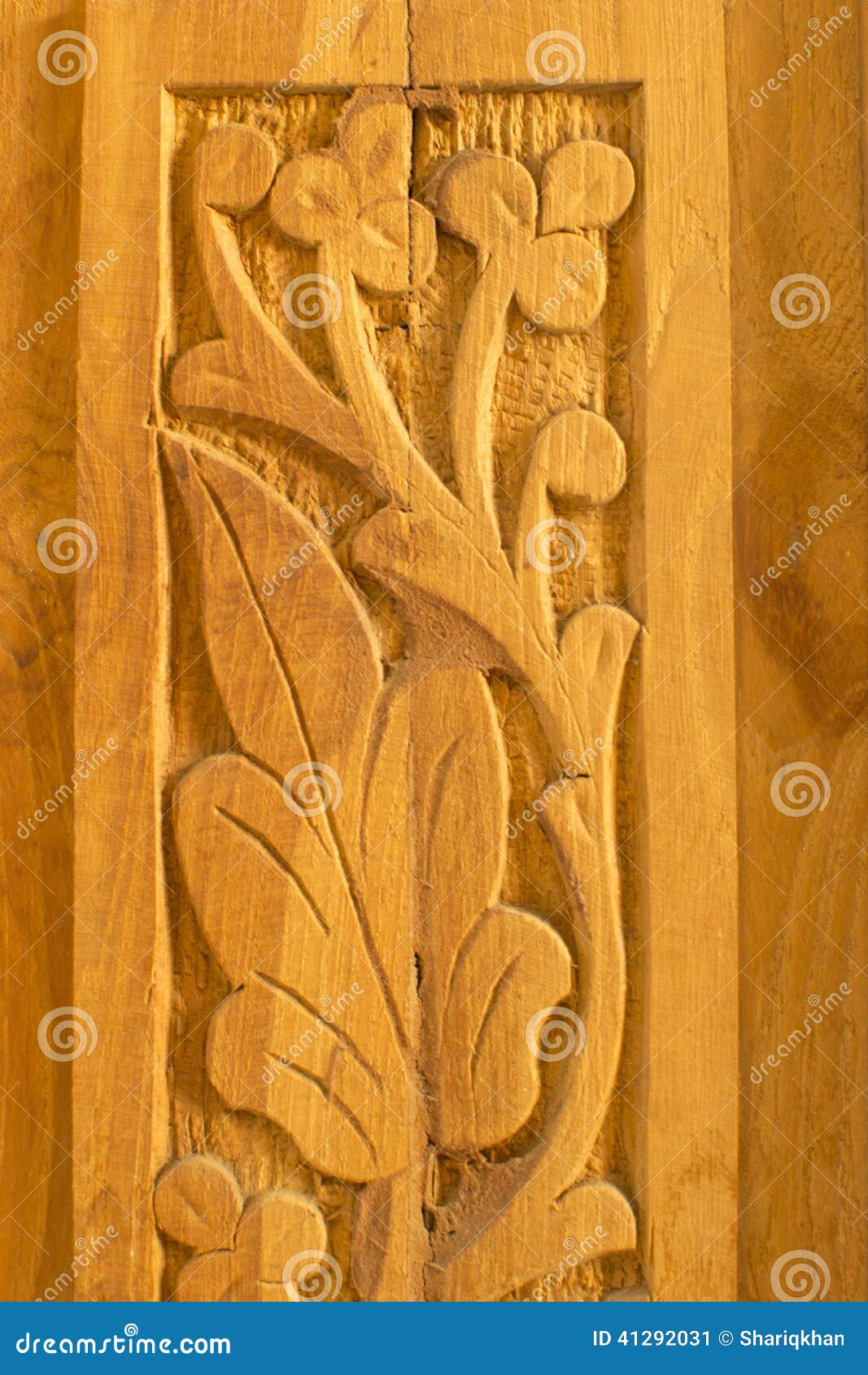 Wood Carving Art And Pattern Stock Image Image of panel 