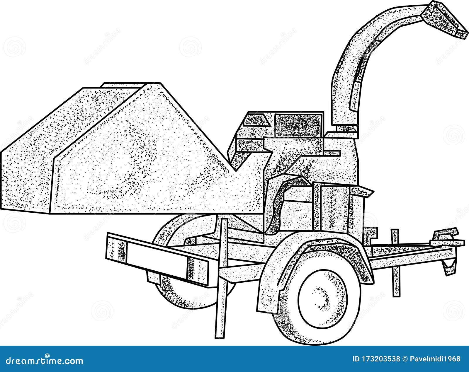 Wood Chipper Drawing