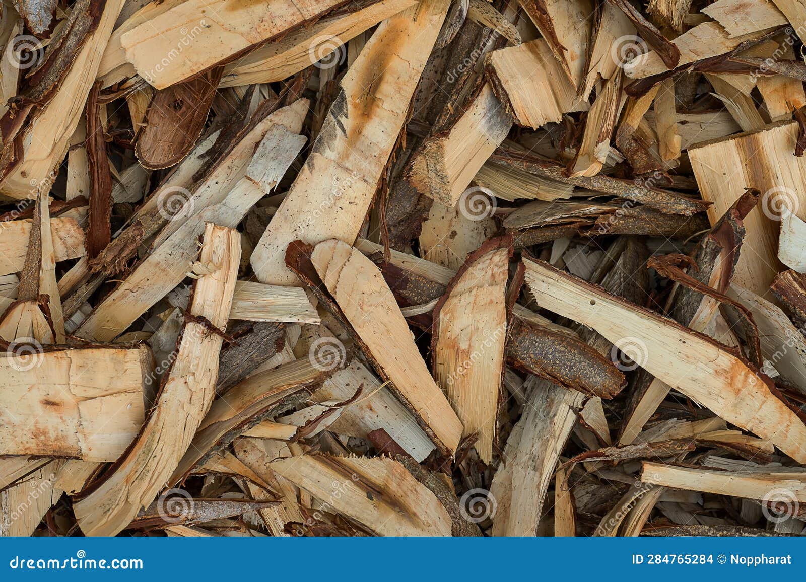 Wood chips for charcoal stock photo. Image of chips 284765284