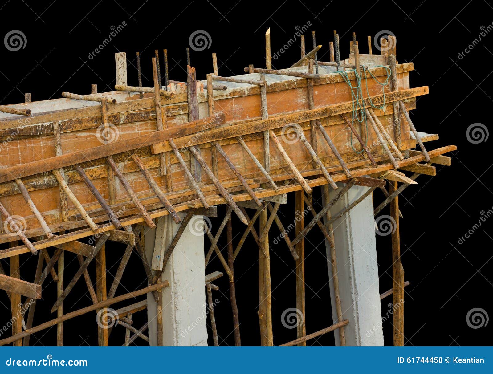 A Temporary Bridge At Under Construction Site Stock ...