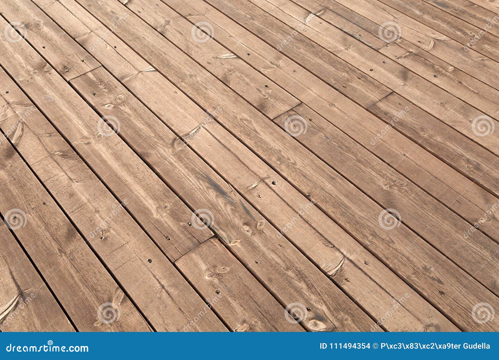 Wood deck lumber stock photo. Image of knotted, flooring 111494354