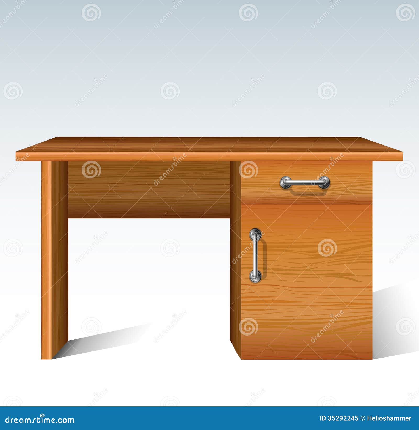 Wood desk stock vector. Image of object, blank, pattern ...