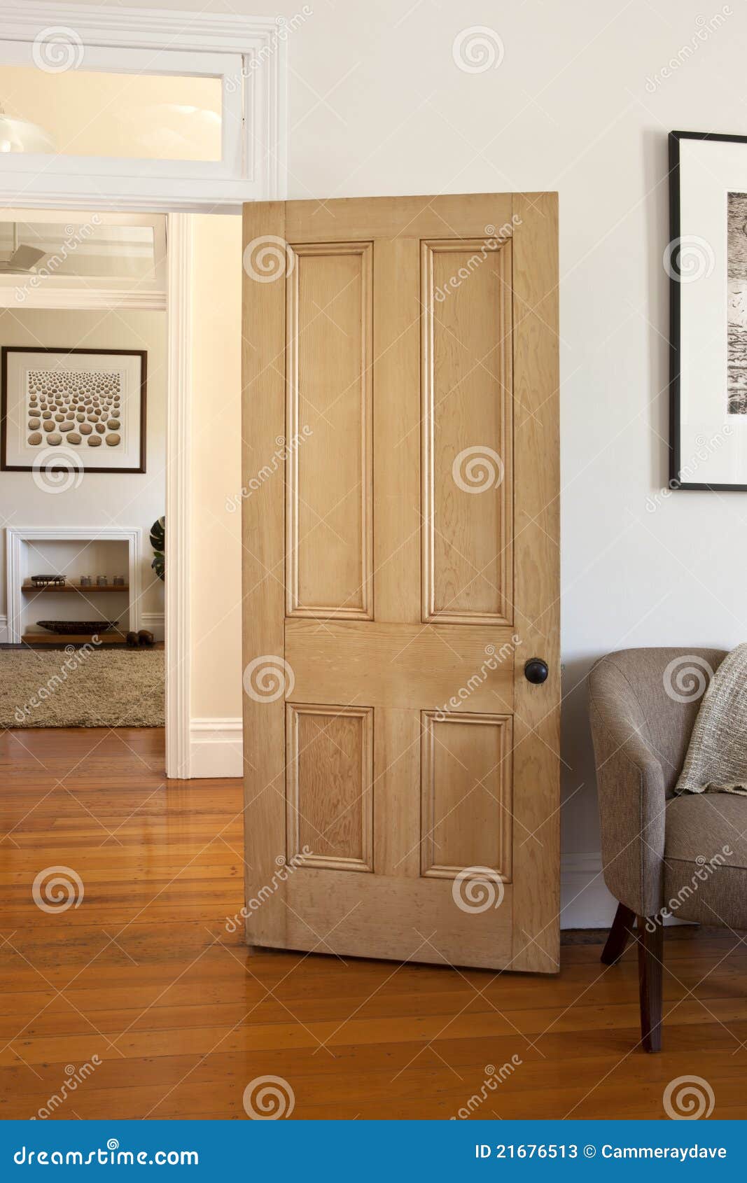 wood door and doorway room