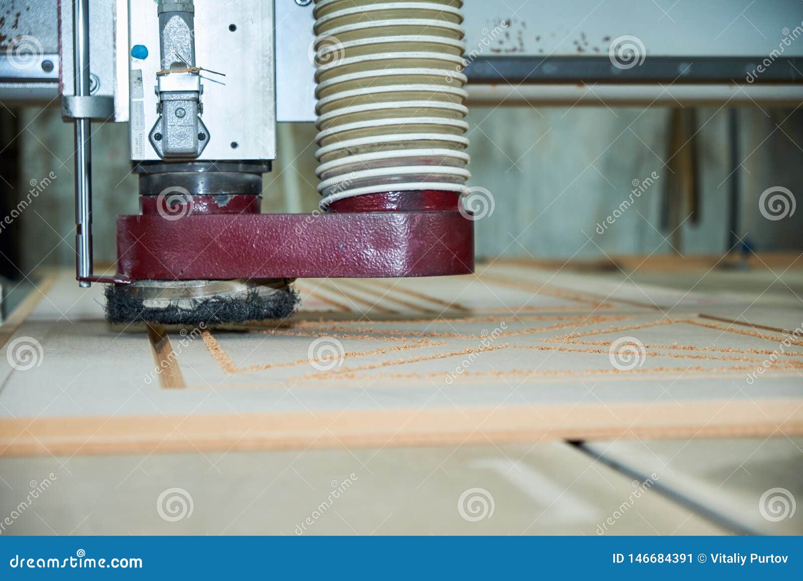 Wood Door Milling, Interior Doors Production Stock Image Image of