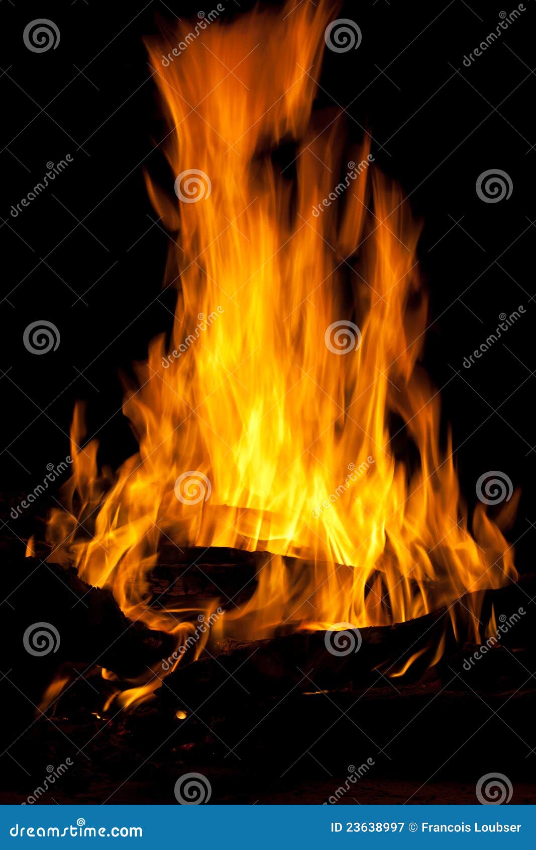 Wood fire stock image. Image of flame, darkness, closeup - 23638997