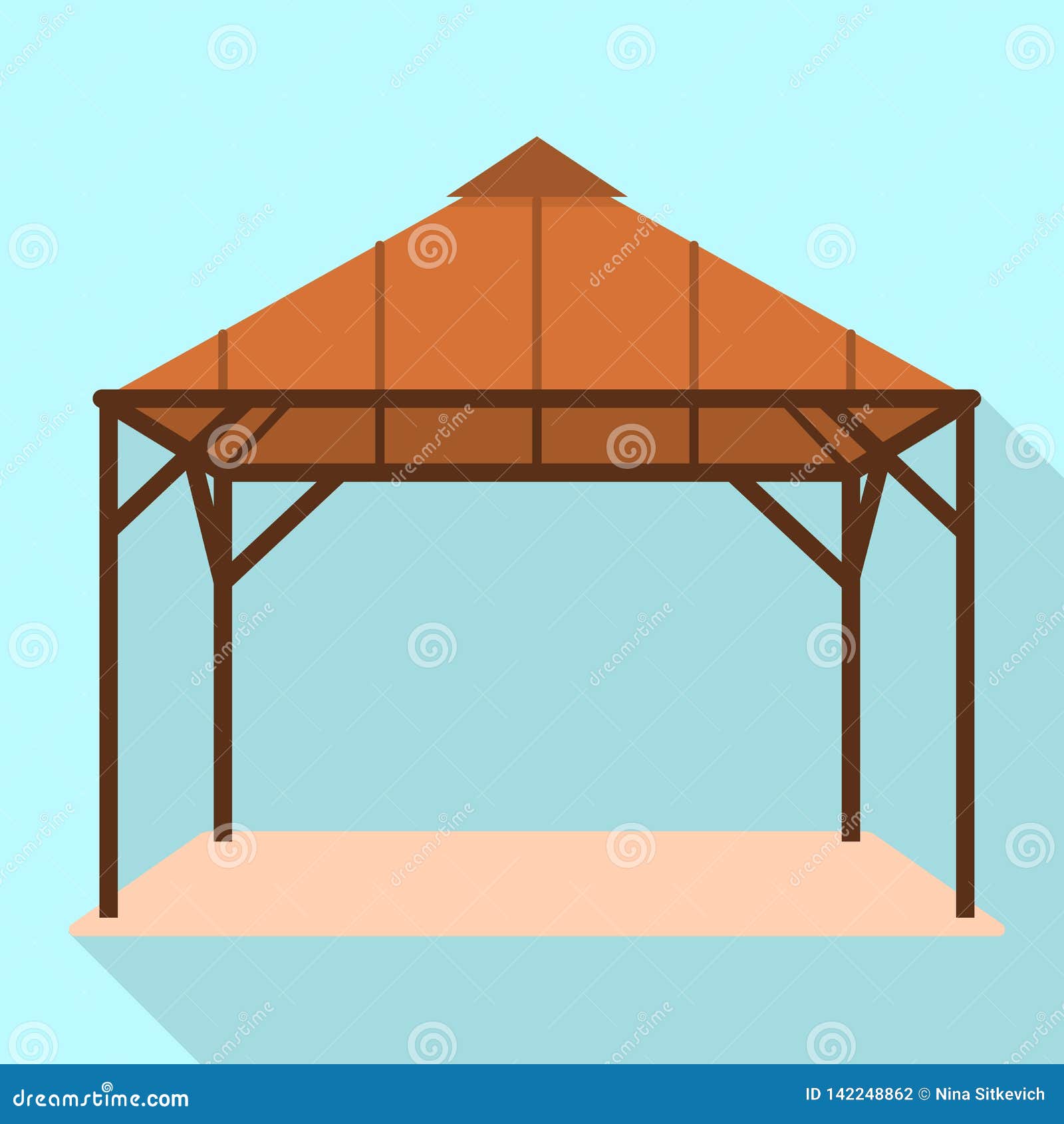Gazebo Icon Vector On White Background, Gazebo Trendy Filled Icons From