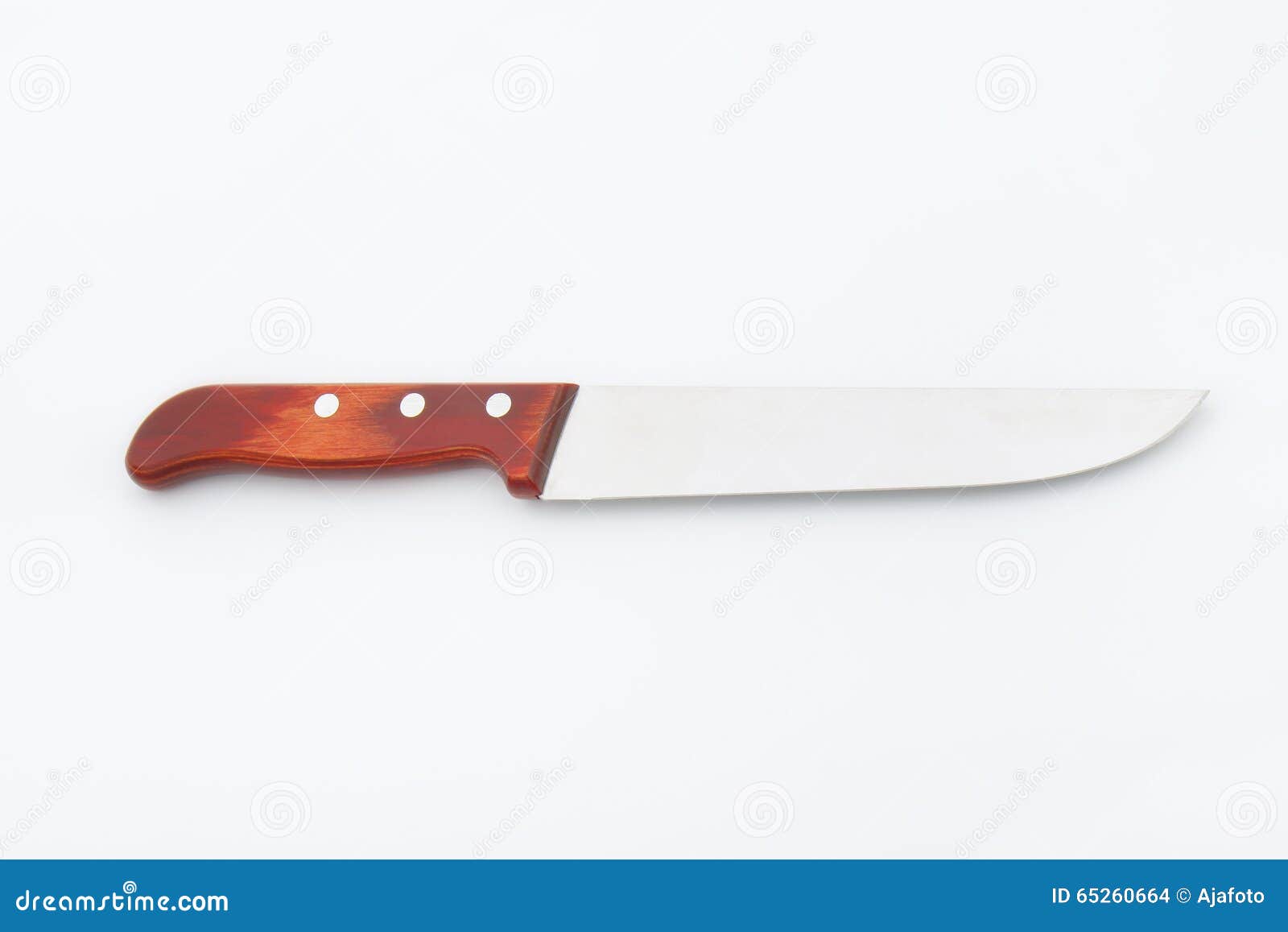 Wood handle slicing knife stock photo. Image of slicing 65260664
