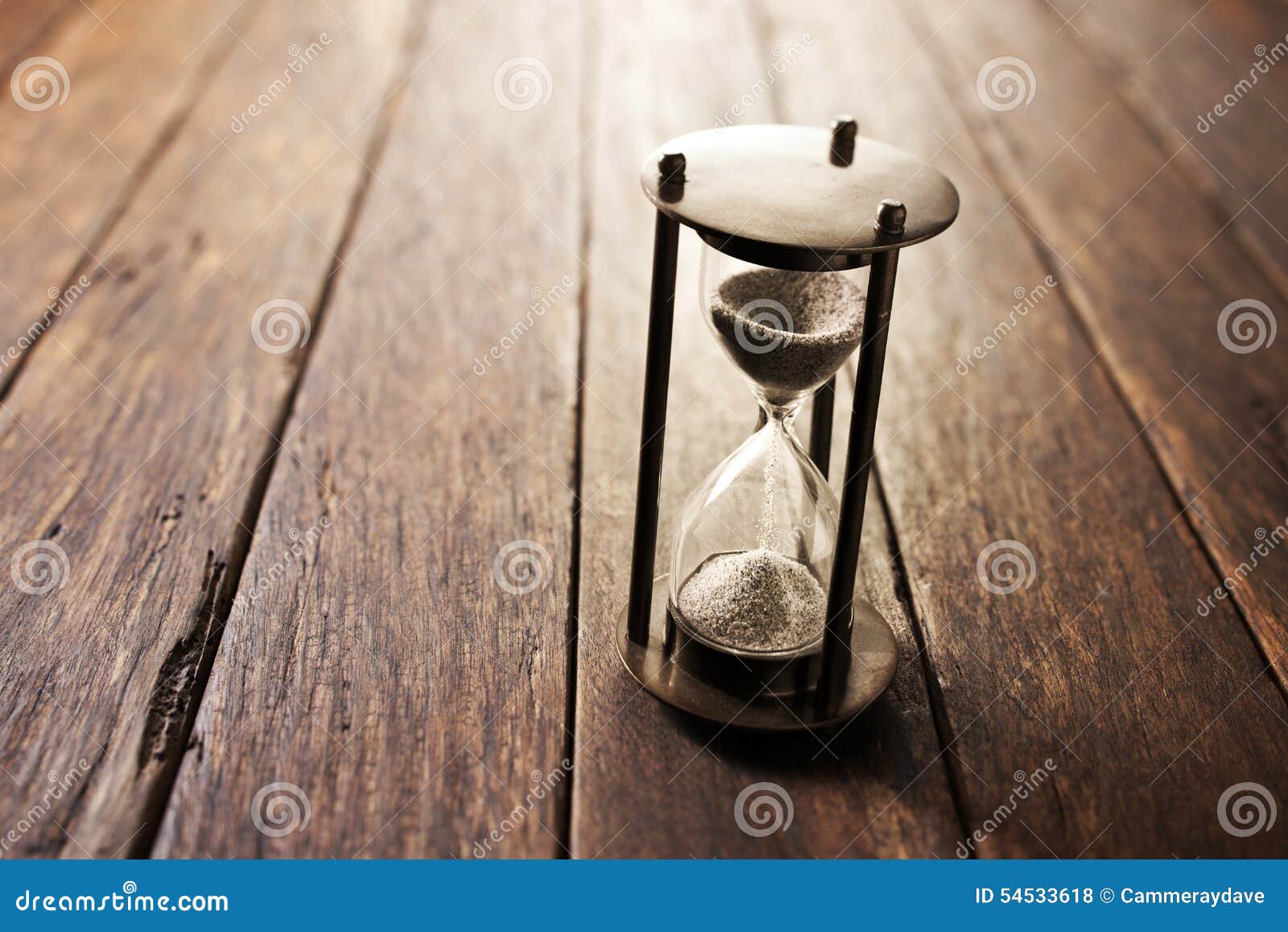 Wood Hourglass Time Background Stock Photo - Image of 