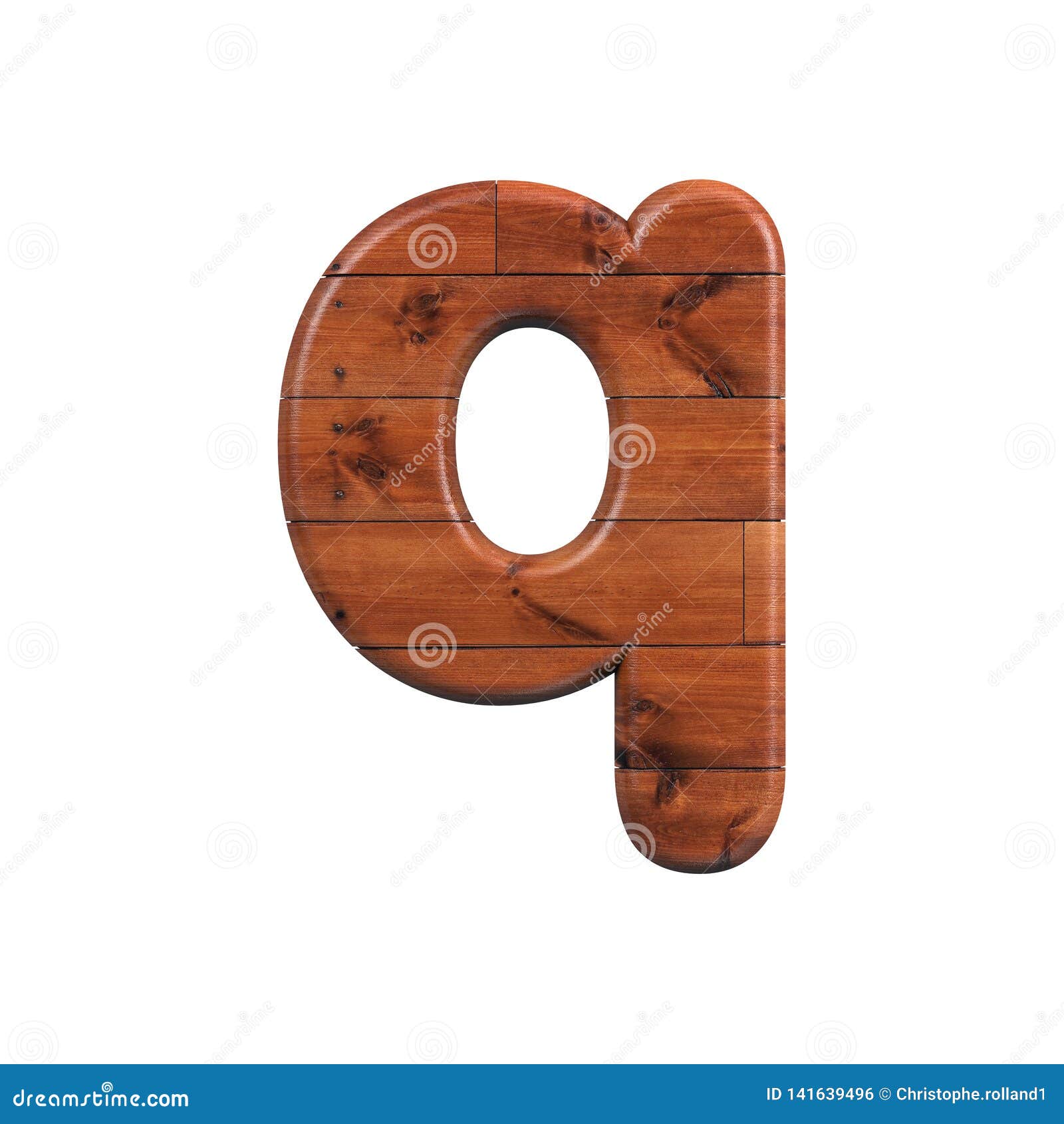Wood Letter Q - Lower-case 3d Wooden Plank Font - Suitable for Nature ...