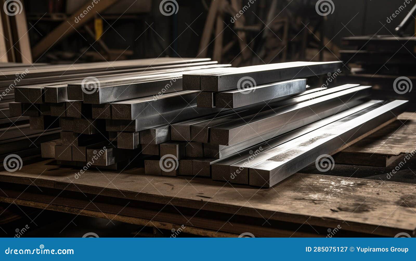 Wood and Metal Industry Manufacturing Equipment in a Construction