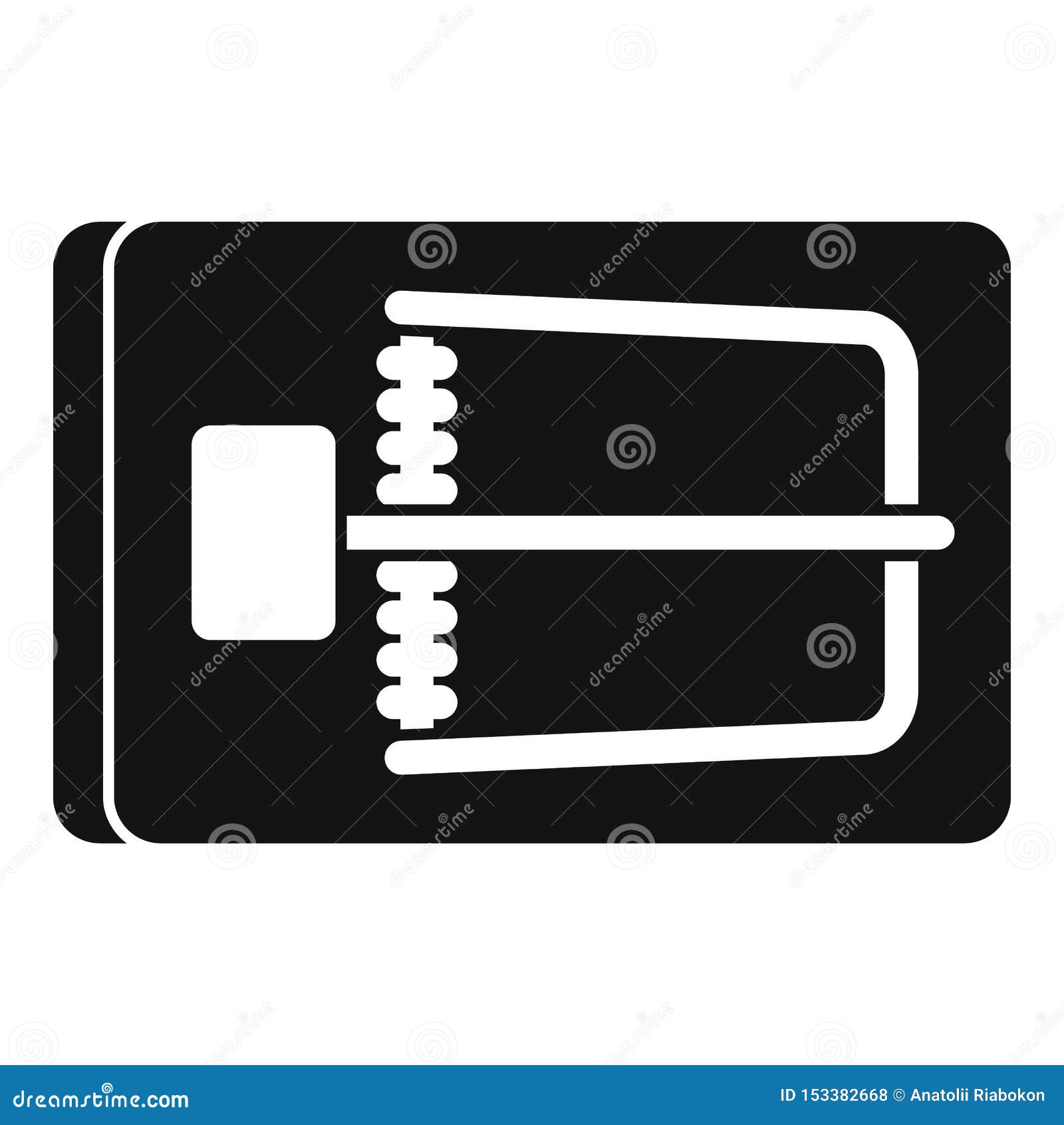 Mousetrap Isolated Mouse Trap Vector Illustration Stock