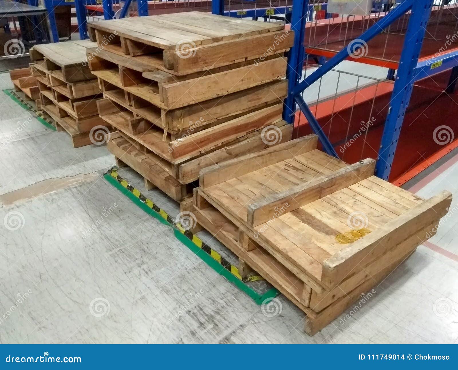 The Wood Pallets stock photo. Image of stacked, transport 111749014