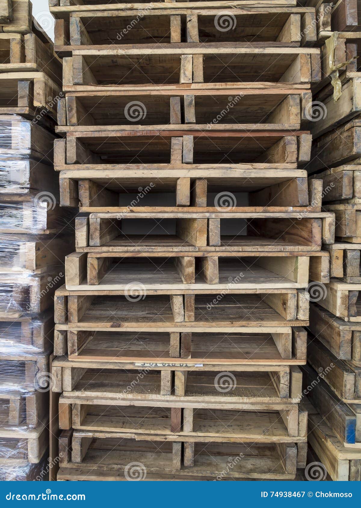 Wood Pallets stock image. Image of portable, wood, cargo 74938467