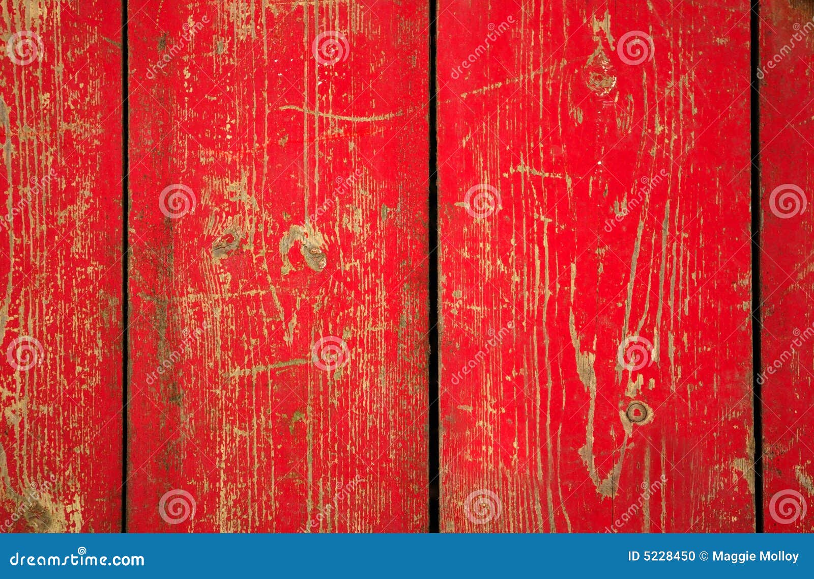Wood Panel with Chipped Red Paint. Grunge Style Stock Photo Image of