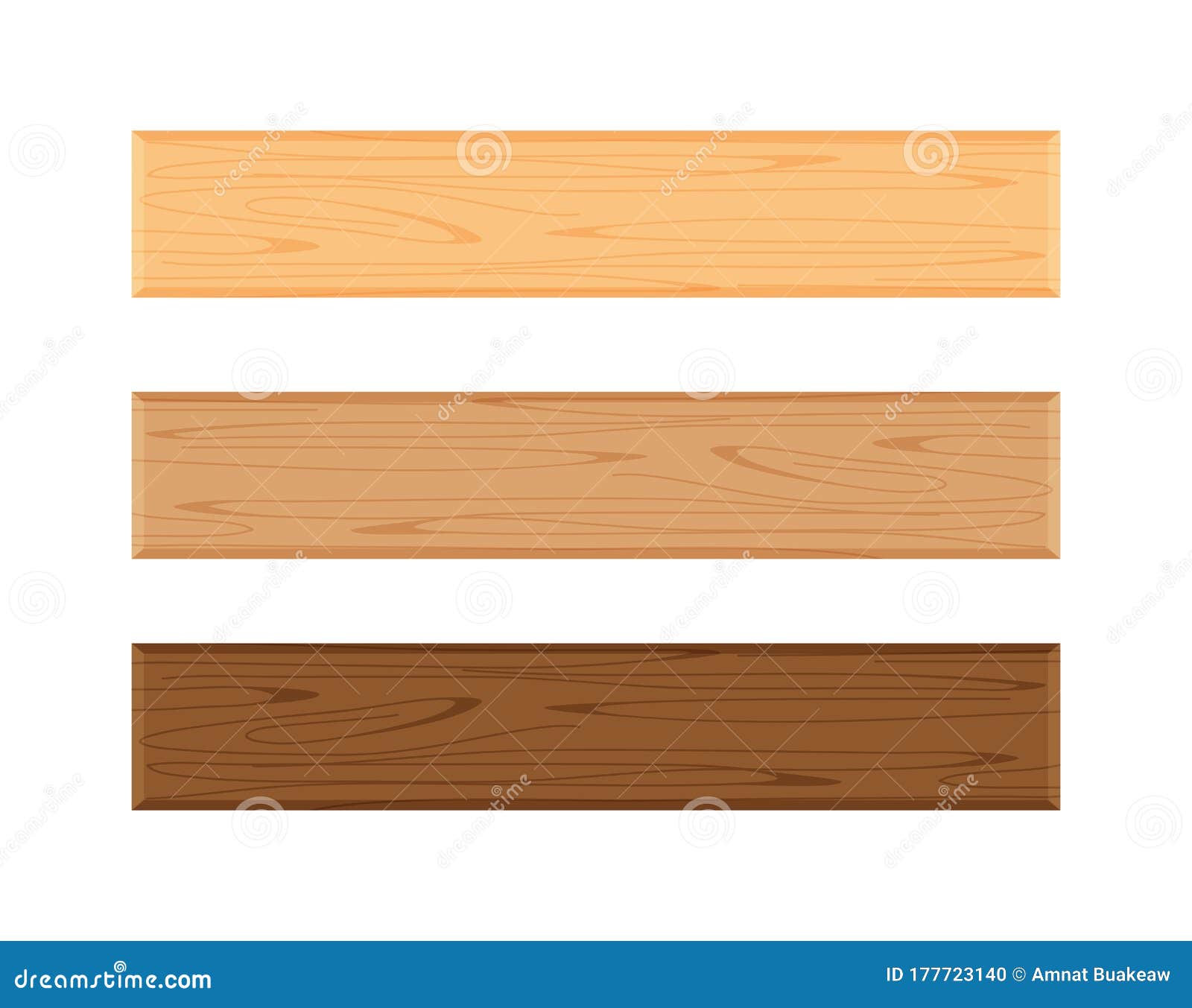 Wood Board Isolated On White Background Vertical Plank Planks Wood Brown  Various Types Horizontal Empty Wooden Plank Board For Sign Decoration Plank  Light Brown And Dark Brown Set Stock Illustration - Download