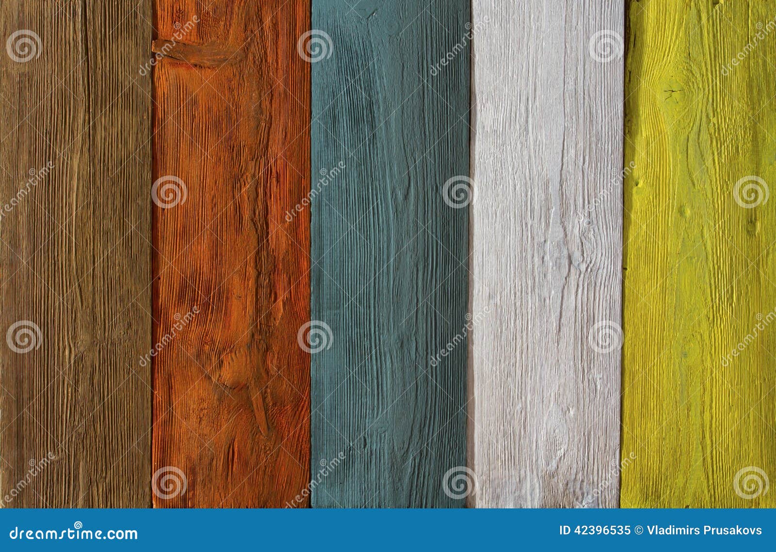 Wood Plank Colored Texture Background, Painted Wooden 