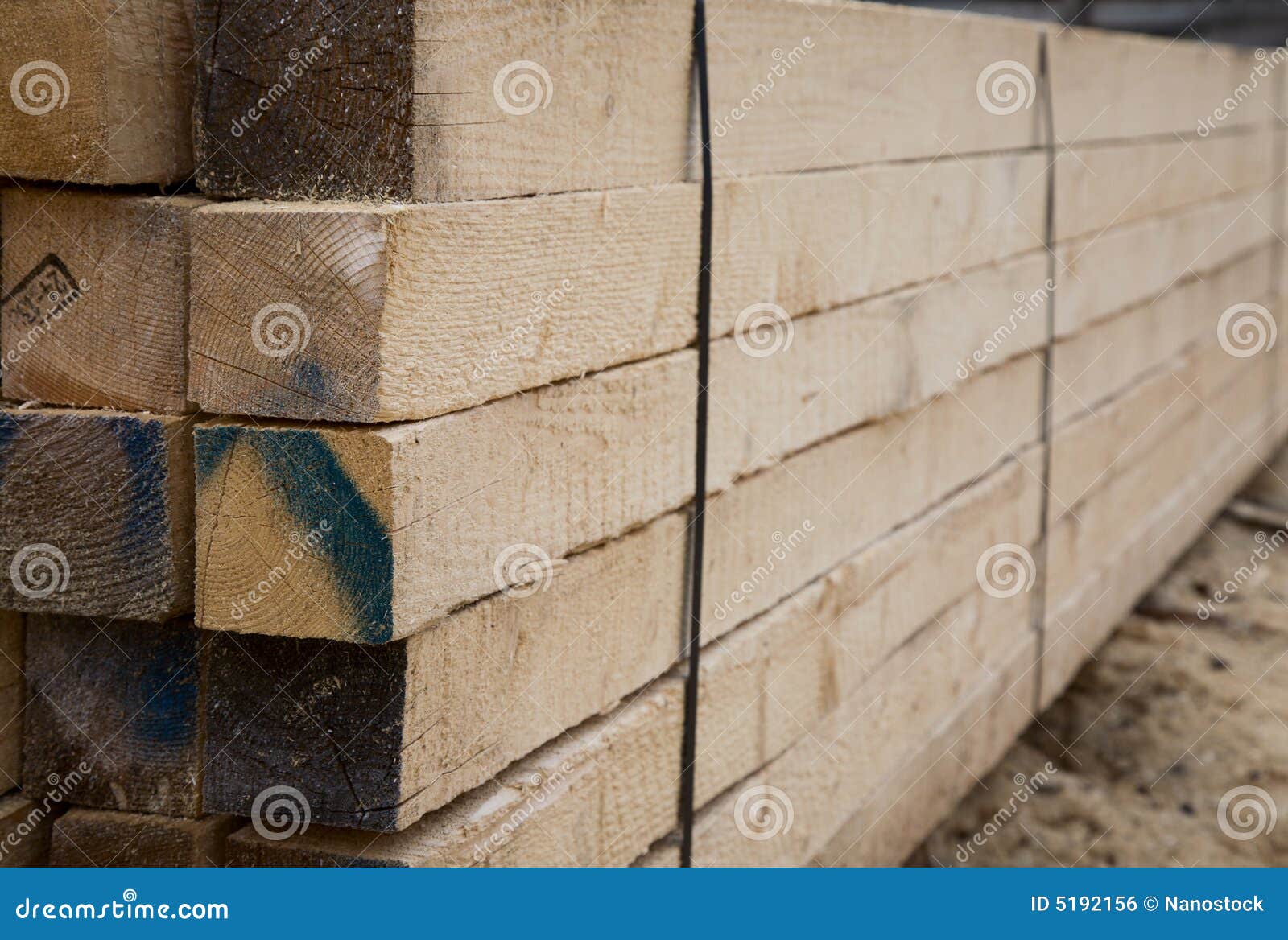 Stack Of New 2x4 Wood Planks Stock Photo - Download Image Now