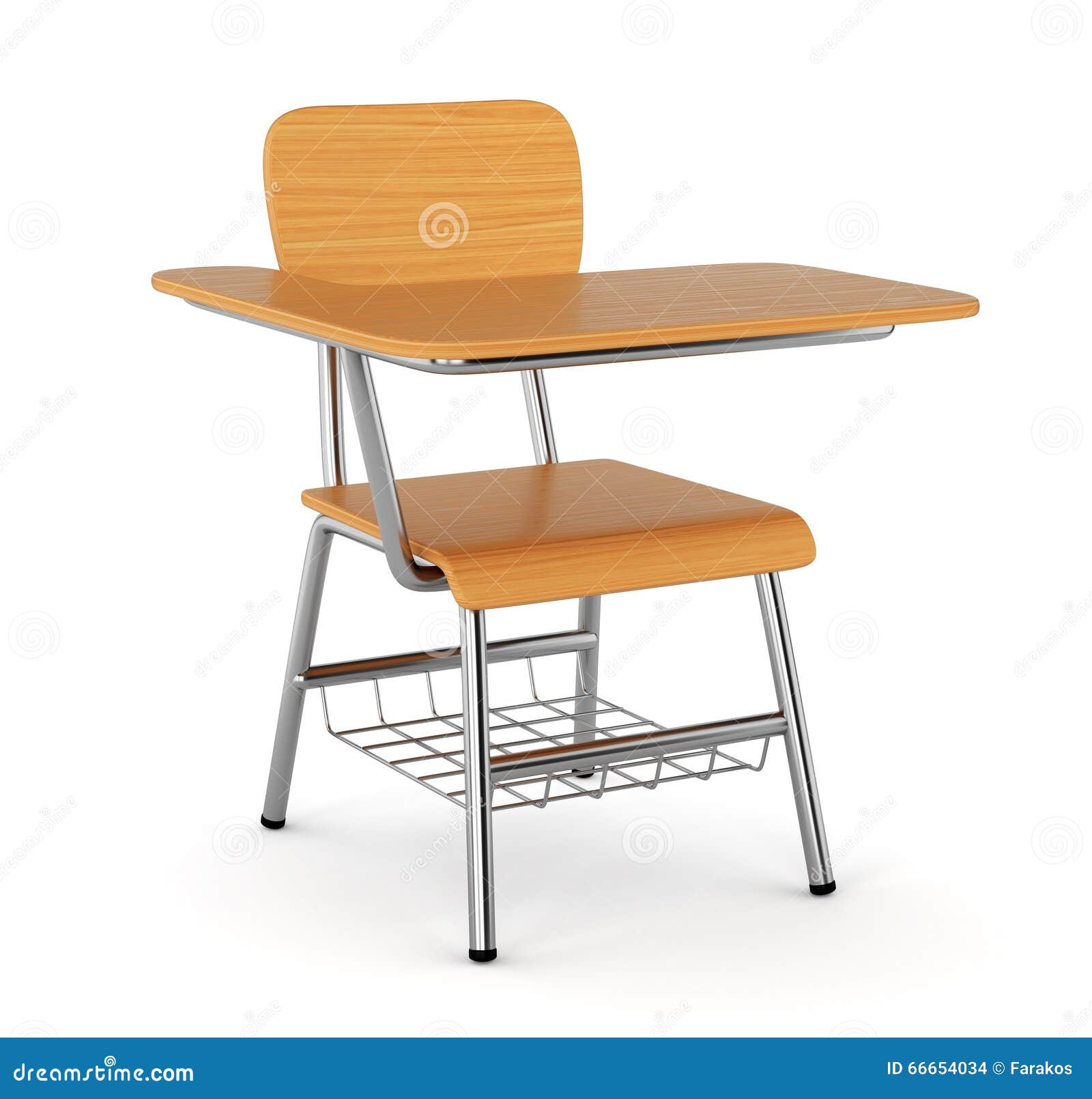 wood school desk