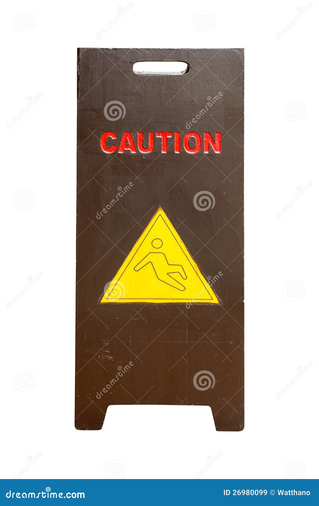 Wood Sign Showing Warning of Caution Wet Floor Stock Image Image of isolated, background 26980099